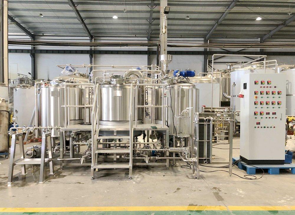 <b>500L two vessels brewery equipment installed in UK by Tiantai China</b>